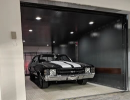 實拍：國外汽車電梯